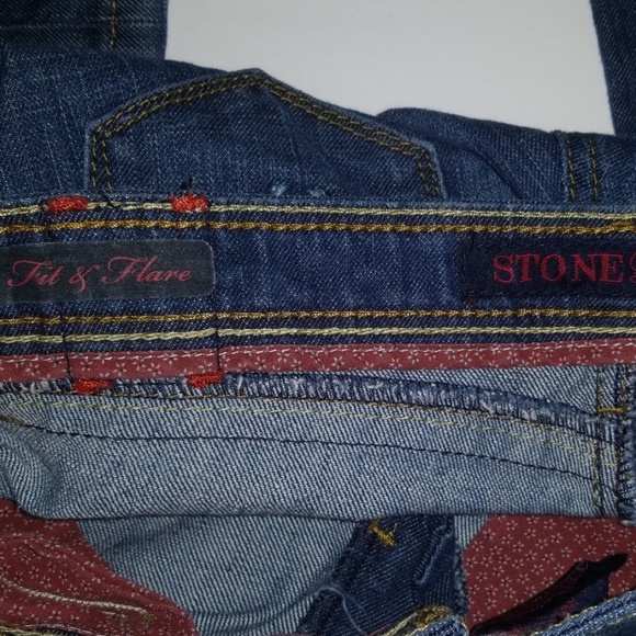 Stone Love Jeans Size 1 Fit & Flare Blue Denim - Picture 5 of 8